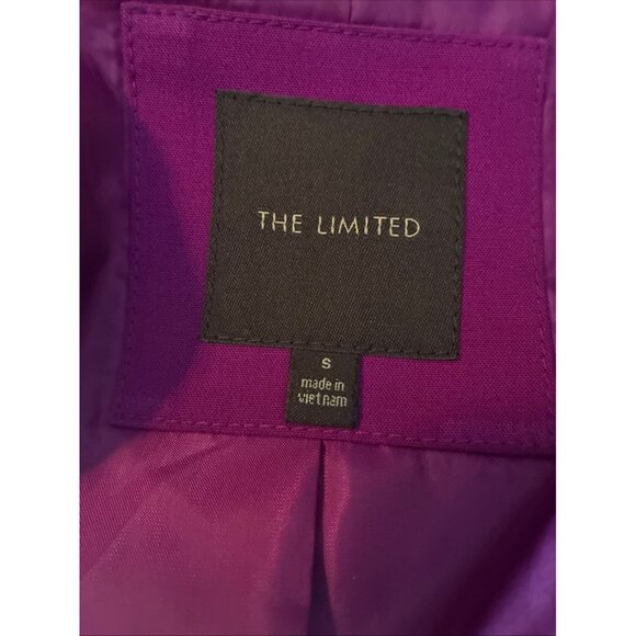 The Limited Purple Blazer Womens S Open Front Career Work Office Jacket - Picture 5 of 6